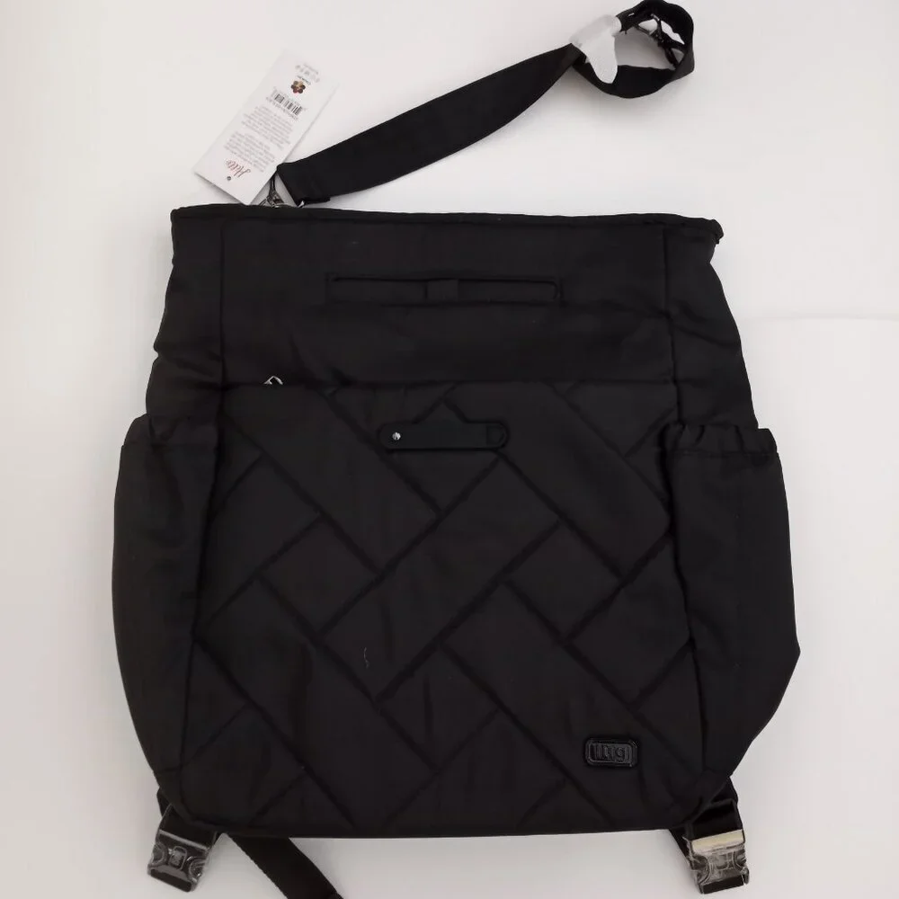 LUG Symphony ConvertibleTote Bag / Shoulder Bag / Backpack - Brushed Black - Picture 6 of 16